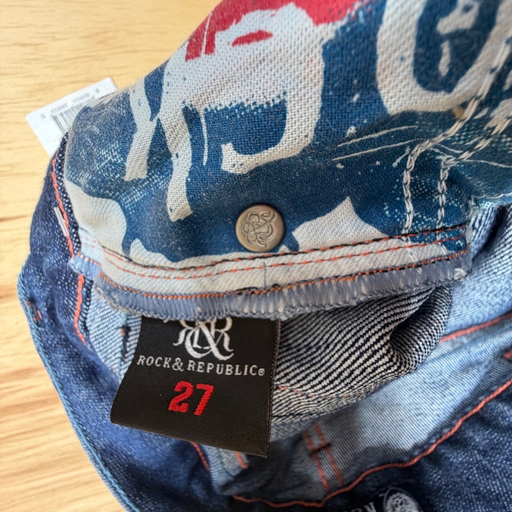 Rock & Republic Jagger Jeans Size 27 Bootcut Dark Wash NWT - Picture 8 of 13
